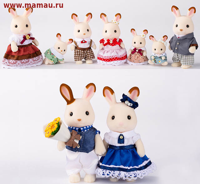 выставка sylvanian families семья шоколадных кроликов